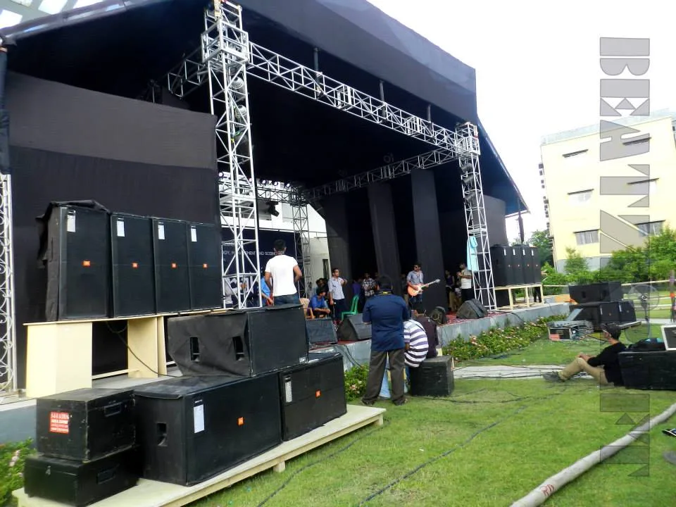 PA system setup by Beatzkraft
